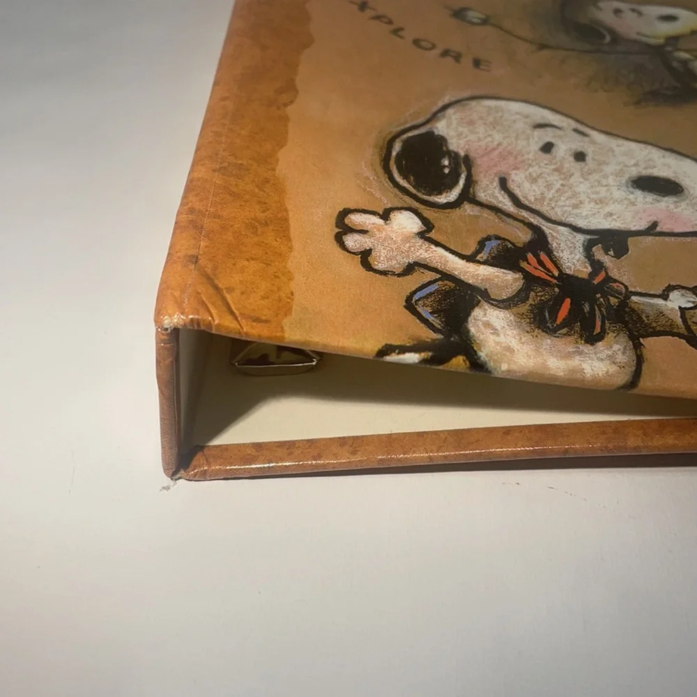 Snoopy/Peanuts/Schulz Camp/Hike Hardback Photo/Scrapbook 3 Ring Binder!